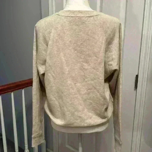 SPIRITUAL GANGSTER NWOT Love More Bridget Raglan Sweatshirt Oatmeal Size Small - Picture 5 of 11